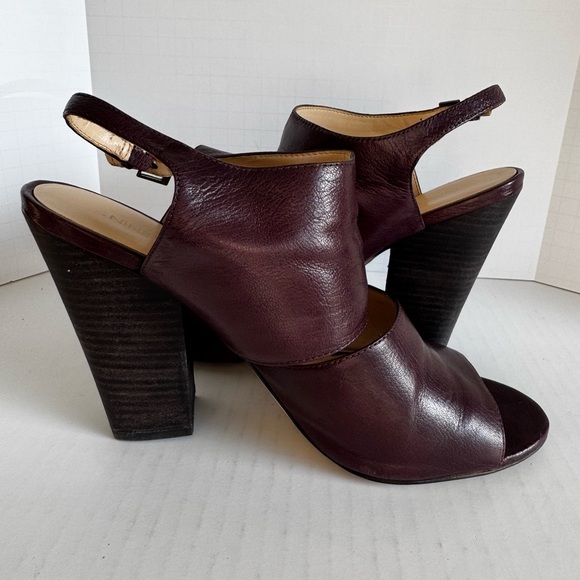 Nine West Heeled Slingback Booties, sz 10.5 - Picture 2 of 6